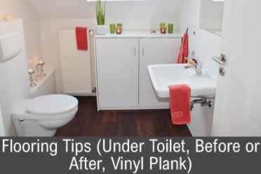Flooring Tips Under Toilet Before Or